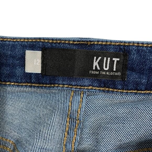 Kut From The Kloth Rachael Mom Jeans High Rise Fab Ab Button Fly Ankle Womens 12 - Picture 7 of 8